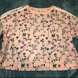 Adidas floral top